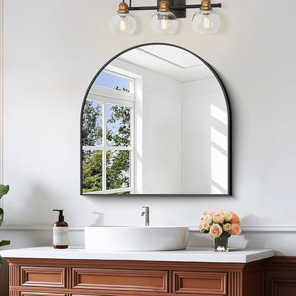 CIRCUMI Arched Wall Mirror, Metal Frame, Large Size