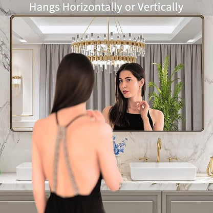 LOAAO 60”X36” Bronze Bathroom Mirrors