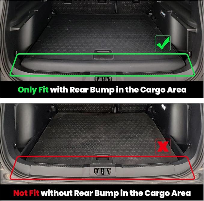 LASFIT Floor Mats and Trunk Mat for Ford Bronco Sport 2021-2025(with Rear Bump in The Cargo Area) Carpet Floor All Weather Custom Fit TPE Car Liners, 1st& 2nd& Cargo Liner, 4pcs Black