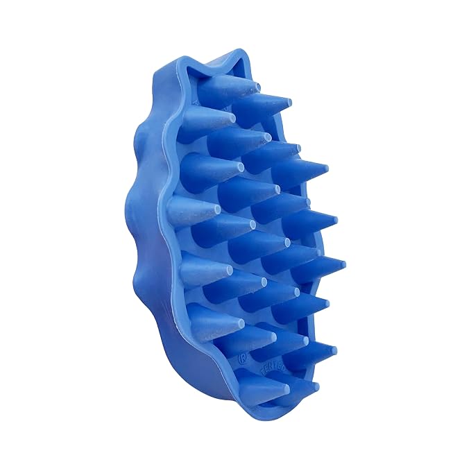 KONG - Zoom Groom Dog Brush, Groom and Massage While Removing Loose Hair and Dead Skin - Blue