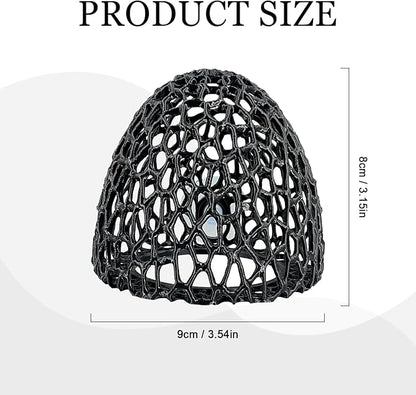 Cave with Suction Cup, Aquarium Betta Fish Hideout Habitat Decor, Stable Resting Hiding Place for Cherry Shrimp, Dwarf Shrimp, Guppy and Small Fish (Black)