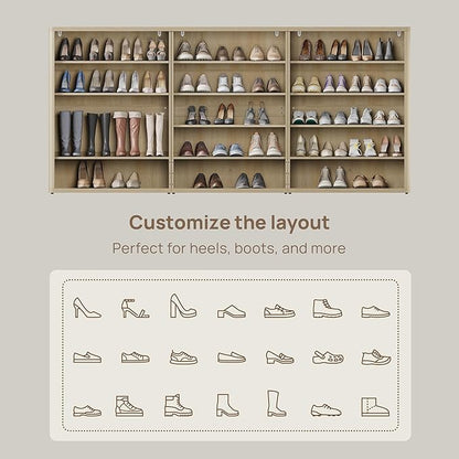 SICOTAS Rattan Shoe Storage Cabinet