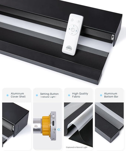 Smart Zebra Blinds for Windows, Alexa Motorized Blinds
