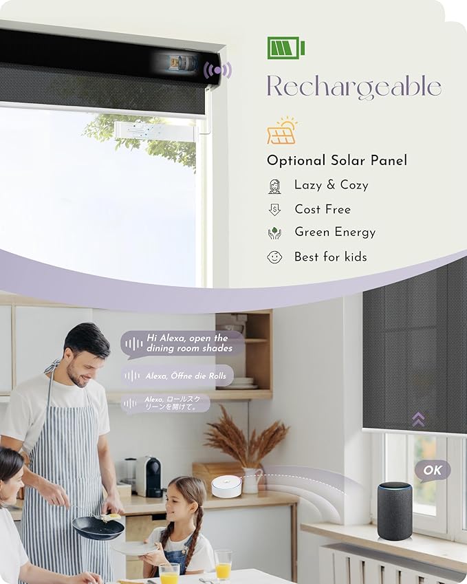 Graywind Motorized Solar Shades Compatible
