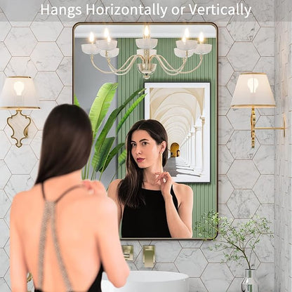 LOAAO 24”X32” Bronze Bathroom Mirrors
