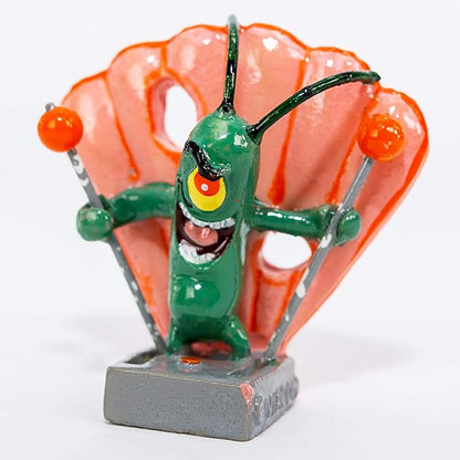 Penn-Plax Officially Licensed Spongebob Squarepants Aquarium Ornament – Plankton (Mini/Small Size) – Great for Freshwater and Saltwater Tanks