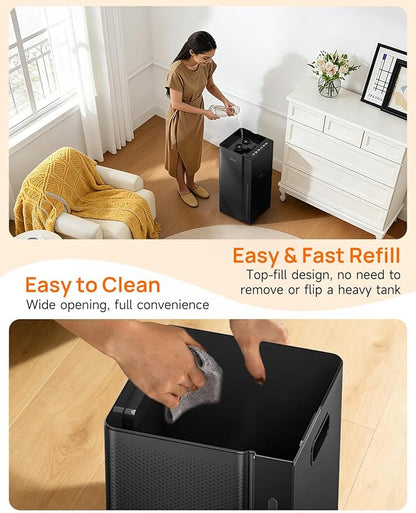Mifasol Humidifier Large Room, 5.3Gal/20L Warm & Cool Mist Humidifiers