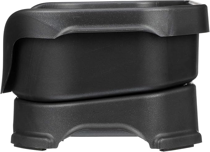 Neater Pet Brands Neater Feeder Deluxe Mess Proof Dog Bowls Elevated for Small Dogs Under 19 lbs, Made in USA, No Spill Raised Dog Food Bowl Stand Feeding Station, Food and Water Bowl Set, Black