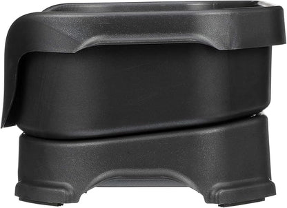 Neater Pet Brands Neater Feeder Deluxe Mess Proof Dog Bowls Elevated for Small Dogs Under 19 lbs, Made in USA, No Spill Raised Dog Food Bowl Stand Feeding Station, Food and Water Bowl Set, Black