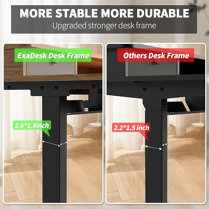 48 * 30 Inches Electric Standing Widened Desk Adjustable Height
