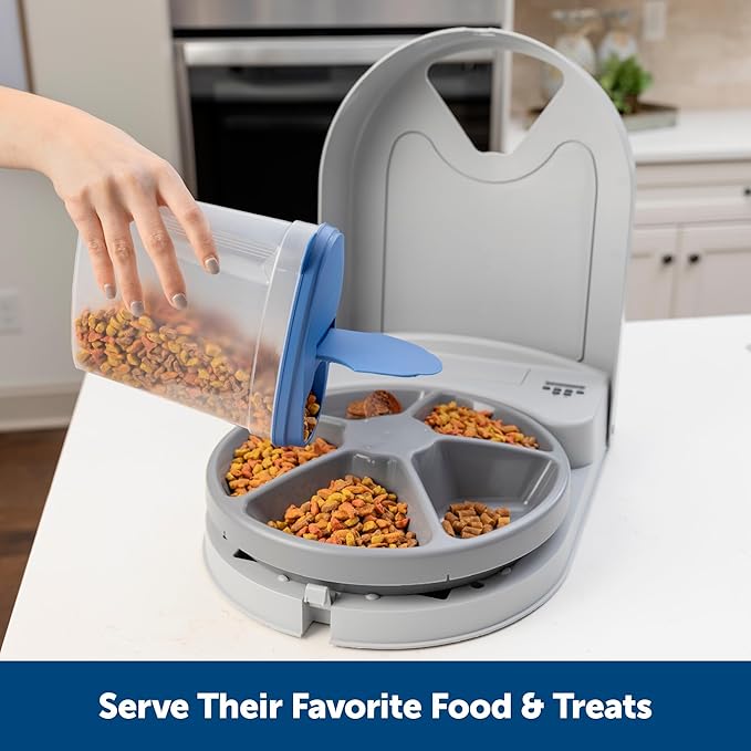 PetSafe Automatic Dog Feeder, 5 Meals, 40 oz Capacity,