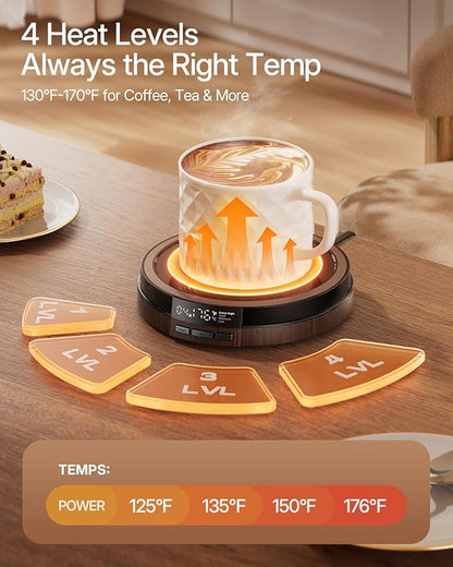 Coffee Mug Warmer for Desk, 50W Fast Heating Cup Warmer