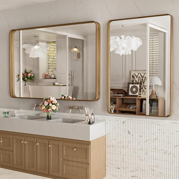 LOAAO 48X30 Inch Bathroom Mirror