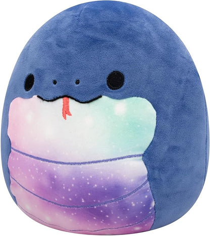 Squishmallows Original 8-Inch Herman Navy Blue Snake with Celestial Belly - Official Jazwares Plush (Little)