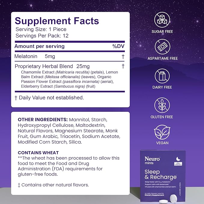 Neuro Sleep & Recharge Meltaway Mints