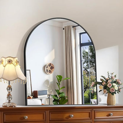CIRCUMI Arched Wall Mirror, Metal Frame, Large Size