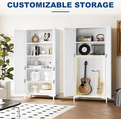 Metal Storage Cabinet-61” Tall Steel File Cabinets