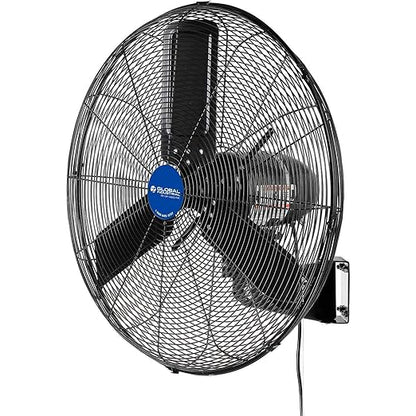 Global Industrial 24" Outdoor-Rated Oscillating Wall-Mount Fan, 2 Speeds