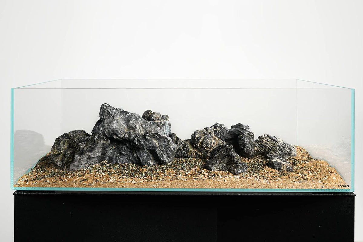 LANDEN Thoreau Aquarium Sand for Aquascape 2L(7lbs), Fish Tank Gravel, Aquarium Natural Cosmetic Gravel, Fish Tank Decorative Sand, Coarse Sand for Plants, 2-3mm