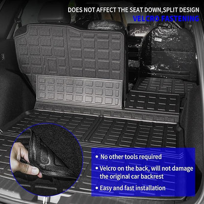 Rongtaod Cargo Mat Compatible with 2023 2024 2025 2026 Honda CRV (Include Hybrid) Cargo Liner Trunk Mat Back Seat Cover Protector Honda CR-V Accessories (Fit Upper Deck, Trunk Mat+Backrest Mats)