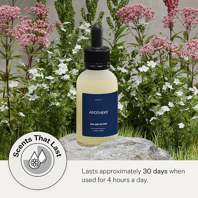 Apotheke Scent Tower Aromatherapy Diffuser Fragrance Refill, Earl Grey Bitters