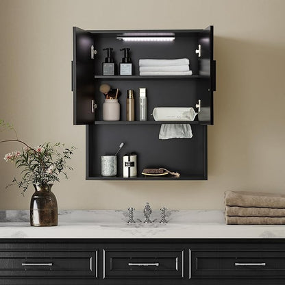 Modern Fluted Bathroom Wall Cabinet