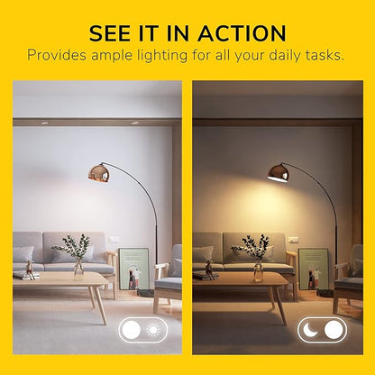 GETINLIGHT Inlight 66" Modern Black Metal Arc Floor Lamp with Inner Gold Metal Shade and Black Marble Base, Bulb Not Included, IN-0806-1-BK