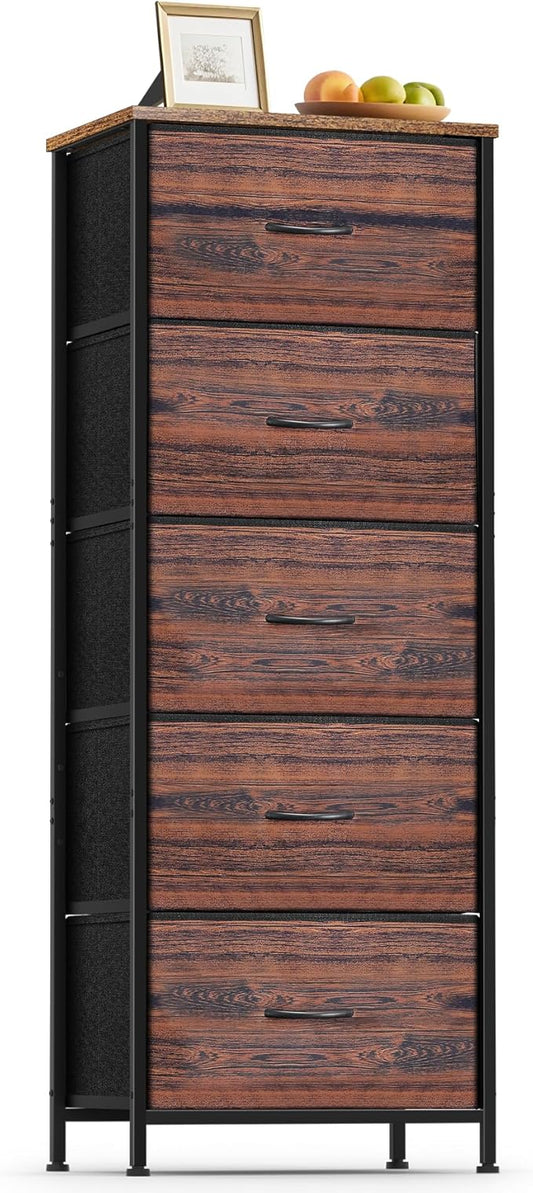 5 Fabric Drawer Dresser for Bedroom, Chest of Drawers