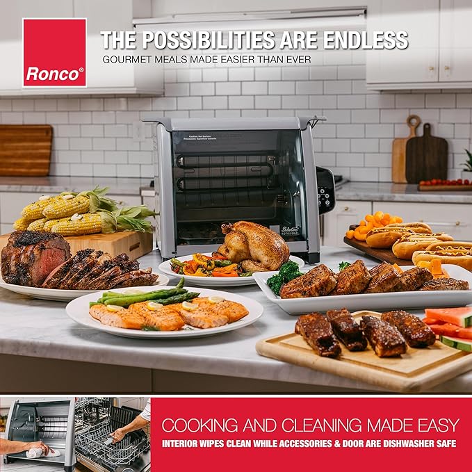 Ronco 6000 Platinum Series Rotisserie Oven, Digital Display, 12-Pound Capacity