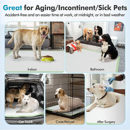 Gimars Upgrade XXXXL 36x36 Dog Pee Pads Extra Large Thicken 6 Layers Extra Absorbent Pee Pads for Dogs, Leakproof Dog Training Wee Wee Pads Quick Dry - 150 Counts