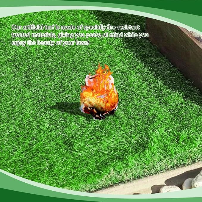 118.1 x 39.4 Inch (Pack of 1) Dog Grass Pad, Extra Large Artificial Grass Turf Mat, Fake Grass for Large Dog Potty Training Indoor Outdoor Balcony Patio Lawn Decoration