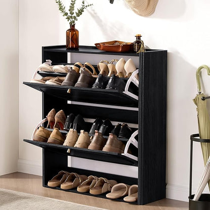 Shoe Storage Cabinet Entryway, Narrow Shoe Cabinet