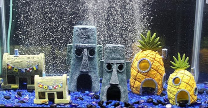 Penn-Plax Spongebob Squarepants Officially Licensed Aquarium Ornament – Spongebob’s Pineapple House – Large