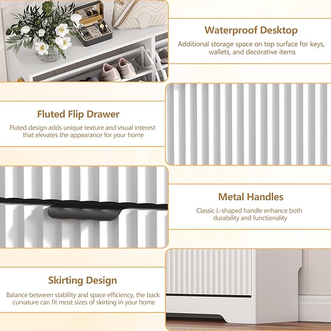 Shoe Cabinet Storage for Entryway