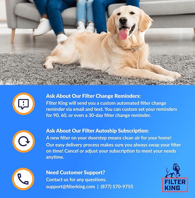 Filter King 5.5x55.5x1 Air Filter | 4-PACK | MERV 8 HVAC Pleated A/C Furnace