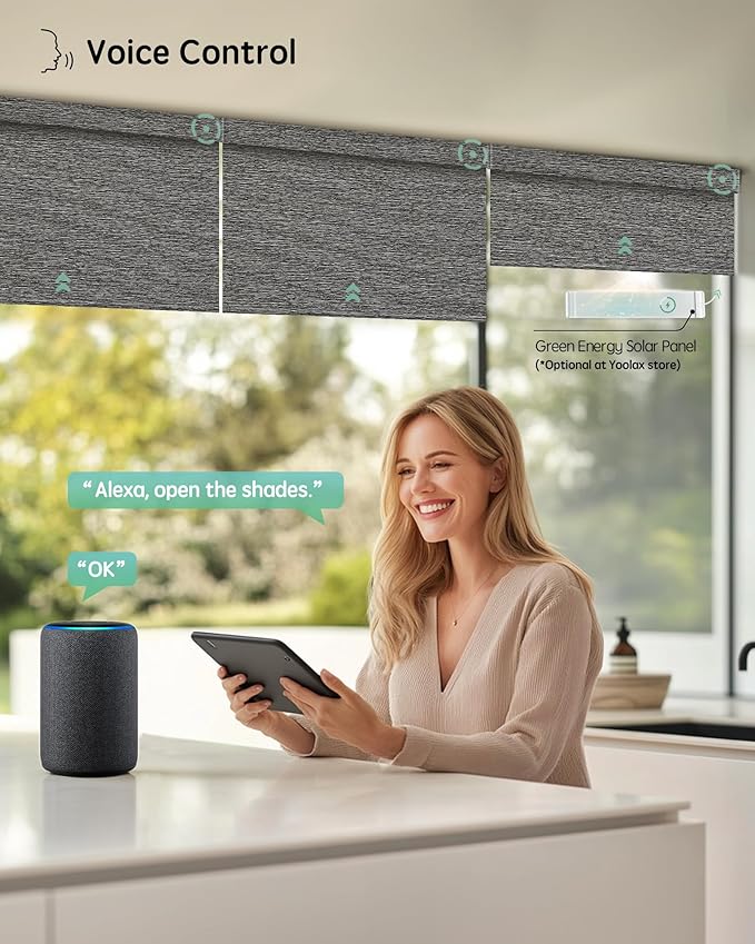 Yoolax Motorized Blinds with Remote, Smart Blinds