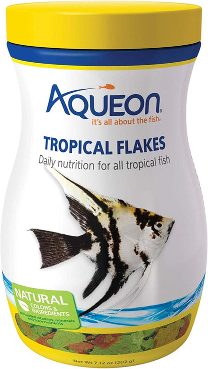 Aqueon Tropical Fish Food Flakes, 7.12 Ounces