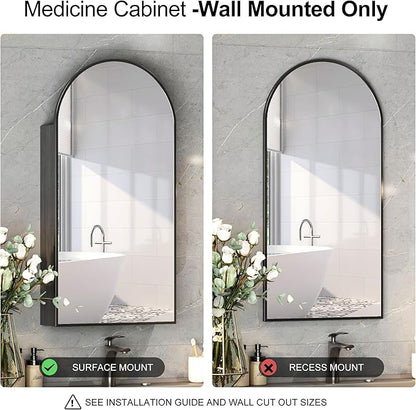 Black Arched Medicine Cabinets