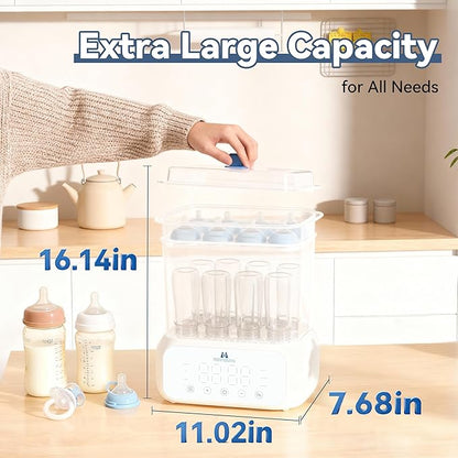 Mammy Bunny 3-in-1 Baby Bottle Sterilizer and Dryer – 6 Smart Modes