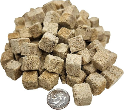 Aquatic Foods Inc. 5oz Tubifex Worm Cubes, Freeze Dried Tubifex Floating Cubes for Cichlids, Marine Fish, Koi & Pond Fish, All Tropical Fish, Land & Aquatic Turtles 5.0oz Bag