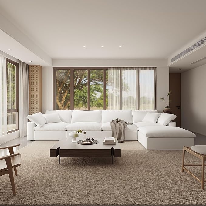 Modular Sectional Sofa,Extra Comfty Deep-Seat-Filled Couch, Modern Couches for Living Room,Apartment,Office,Small Space