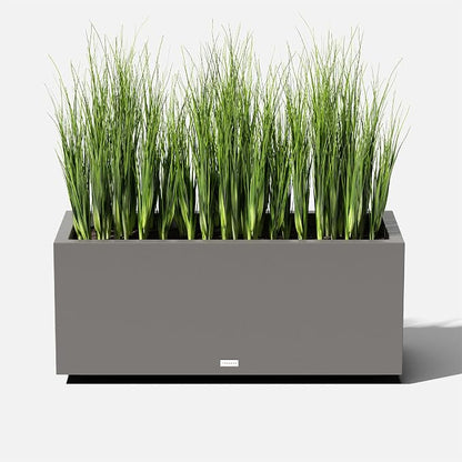 Veradek Block Series Long Box Planter, Large Rectangular | Indoor or Outdoor Use, Durable All-Weather, Drainage Holes, Modern Décor, For Tall Plants, Flowers or Shrubs