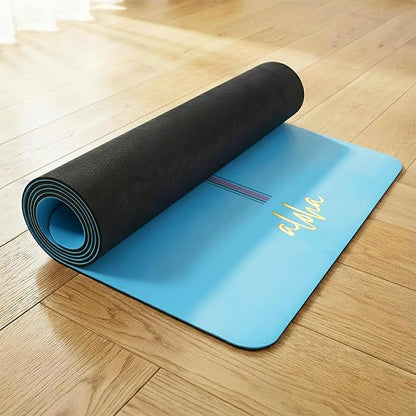Aloha Bliss Premium Yoga Mat – 72” x 27 - Thick, Non-Slip & Durable | Sweat-Resistant, Lightweight & Portable | Perfect for Yoga, Pilates, Home Workouts, Gym & Studio Practice - Eco-Friendly