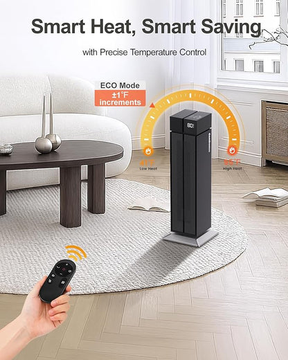 ComDomus Space Heater Large Room, 25” Electric Room Heaters