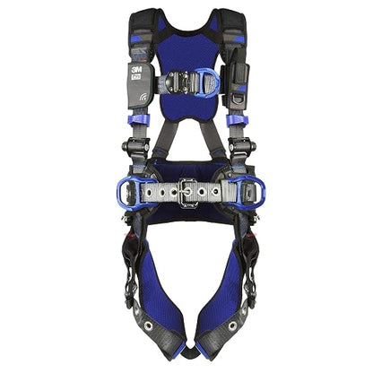 3M 1113179 DBI-SALA ExoFit X300 Comfort Wind Energy Climbing/Positioning Safety Harness, Wind Energy Fall Protection, Aluminum Back and Front D-Ring, Leg Tongue Buckle, Quick-Connect Chest Buckle, 2X