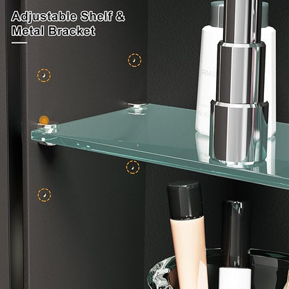 Black Arched Medicine Cabinet