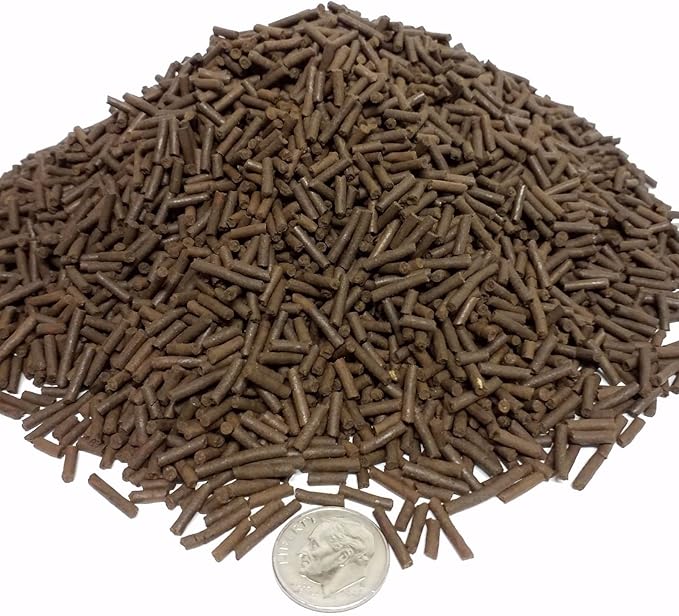 Aquatic Foods Inc. 4-Type Multi-Worm, California Blackworms, Tubifex Worms, Earthworms, Bloodworms 3/64" x 1/4" Sinking Micro Sticks for Cichlids, Discus, All Tropical Fish - 1-lb