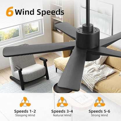 WINGBO 48 Inch DC Ceiling Fan