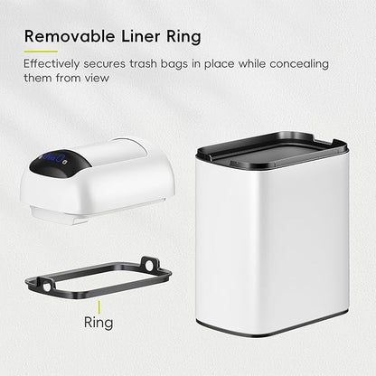 EKO Astro Slim Sensor Trash Can, 10L / 2.6 Gallon Touchless Garbage Bin