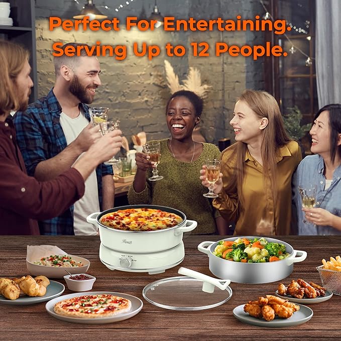 Rosewill 12.7 QT Electric Hot Pot Slow Cooker